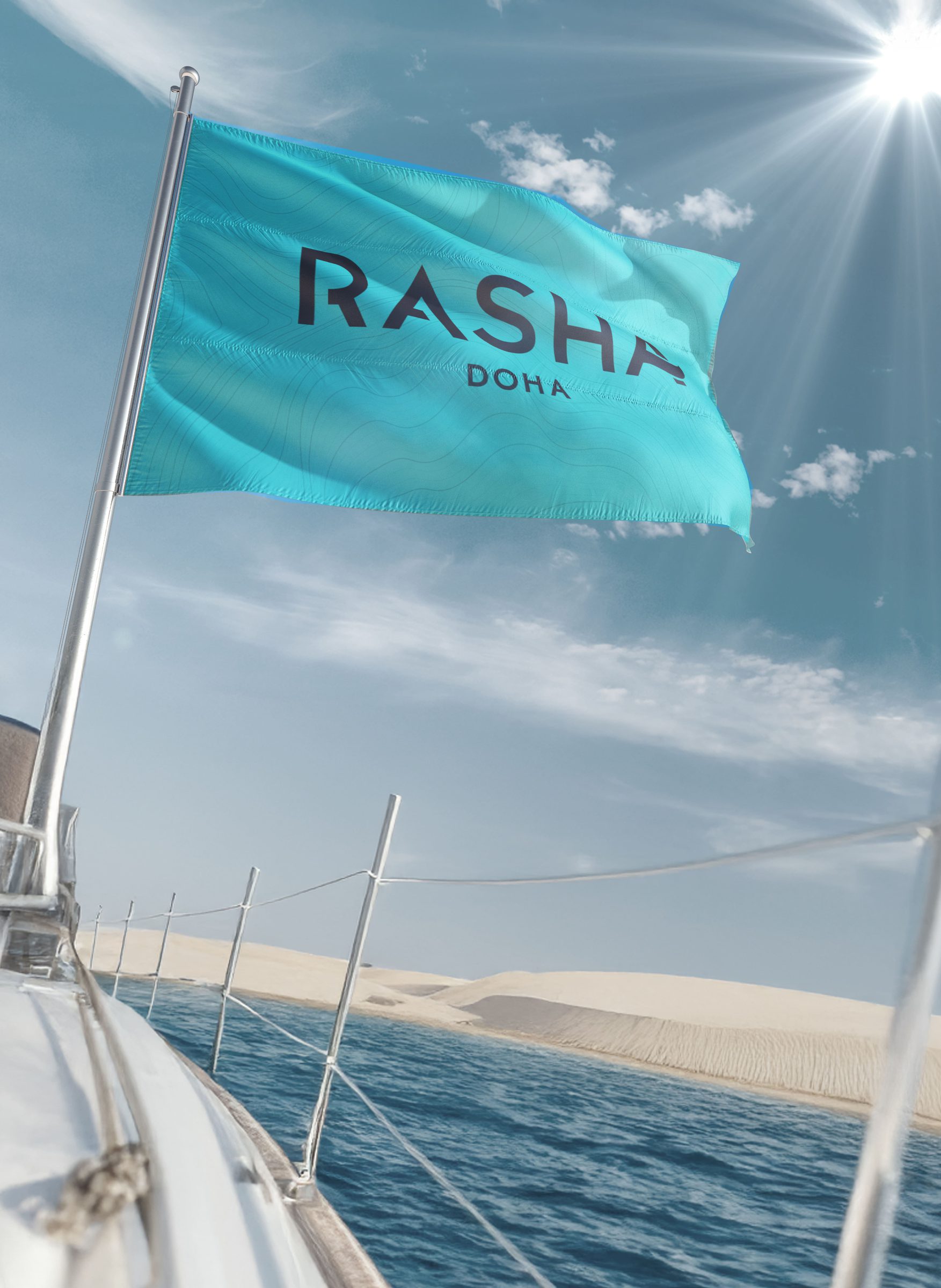 Rasha Logo Yacht Flag
